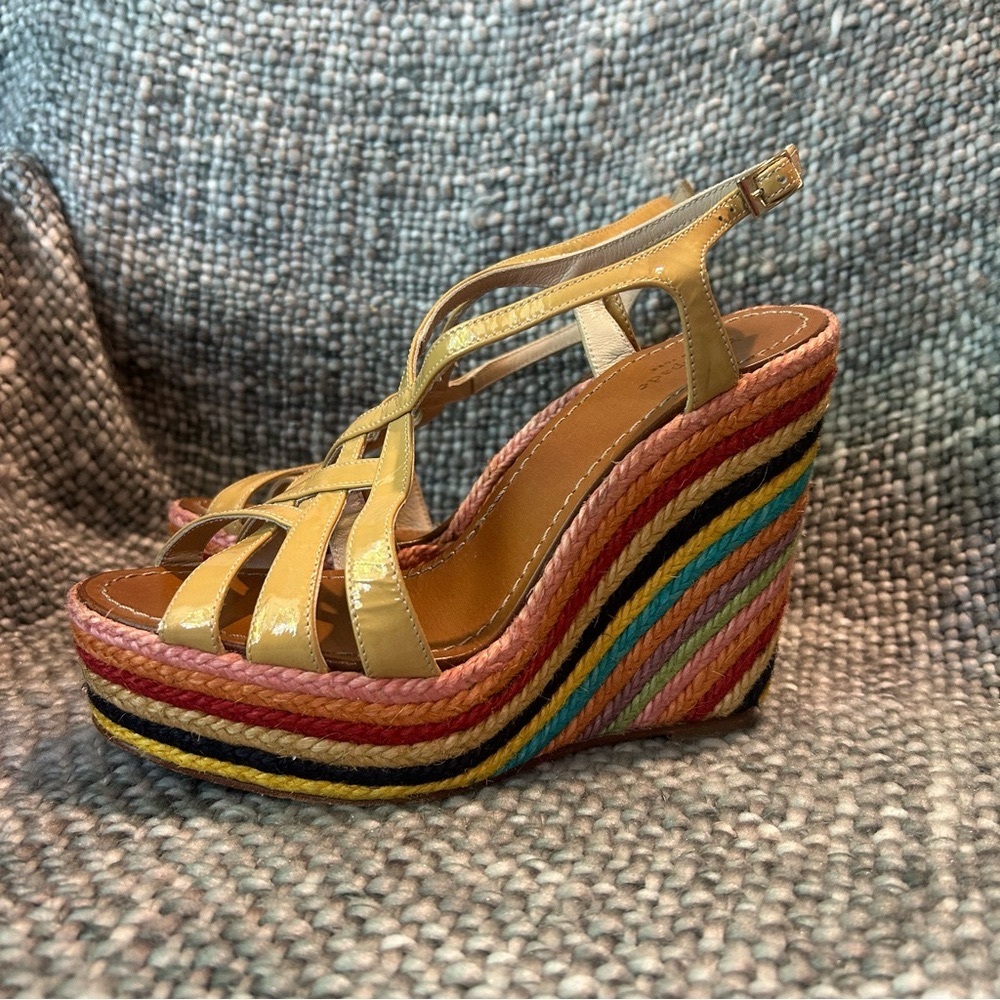 Kate Spade Espadrille Rainbow 🌈 Wedge Sandals